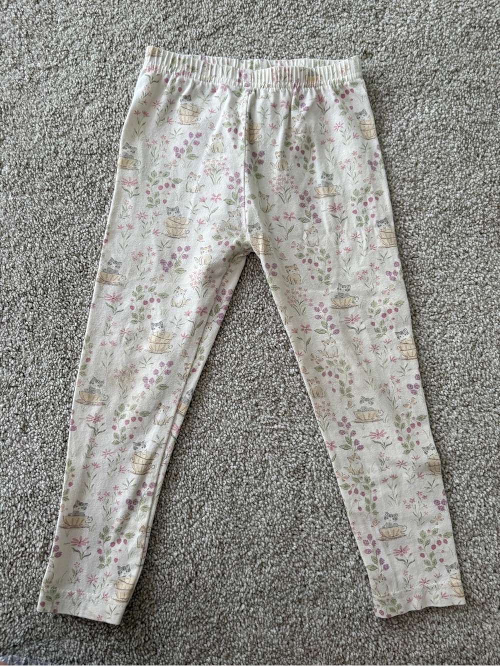 Jamie Kay Moons Garden Cat Floral Leggings 3 Year